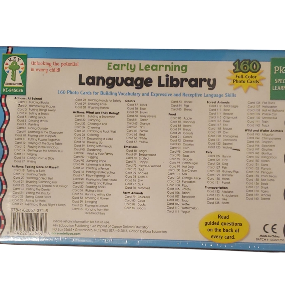 NWT Pre-k Learning Bundle. Eric Carle Alphabet Counting Cards & Language Library - Picture 5 of 7